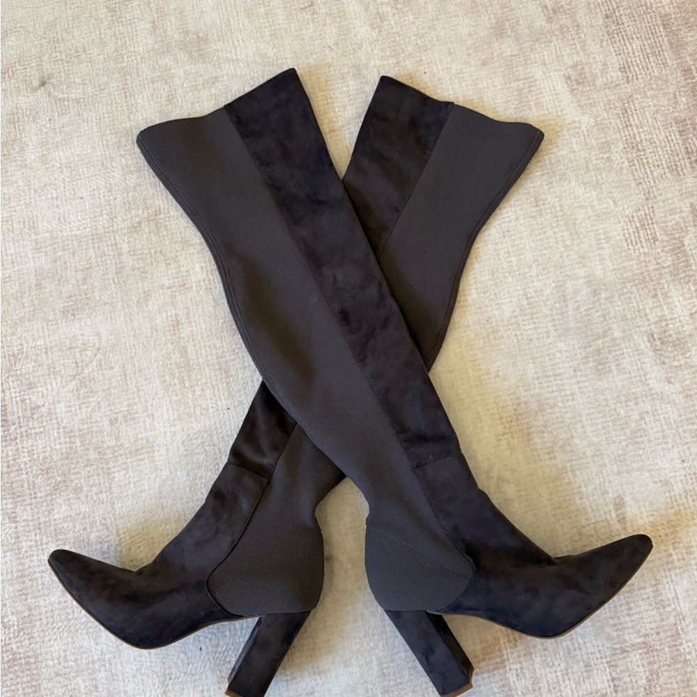 Essence Charcoal Over-the-Knee Boots